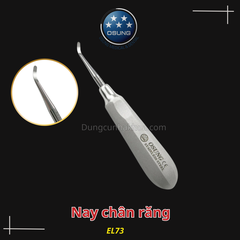 Nạy chân răng Elevator- Metal handle, stainess steel Osung(Cái)