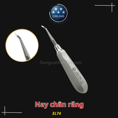 Nạy chân răng Elevator- Metal handle, stainess steel Osung(Cái)