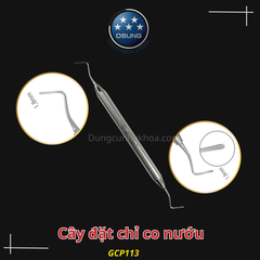 Cây đặt chỉ co nướu - Gingicord packer Metal handle Osung