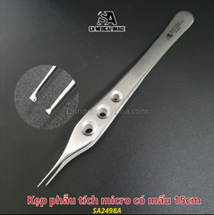 Kẹp phẫu tích micro 15cm có mấu SA Medical (thép Đức)