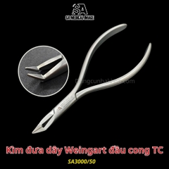 Kìm đưa dây Weingart đầu cong TC