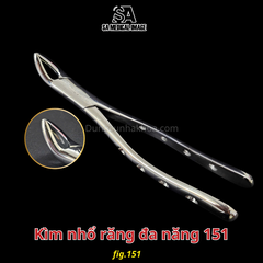 Kìm nhổ răng đa năng hàm trên (150), hàm dưới (151) người lớn và trẻ em SA Medical (thép Đức)
