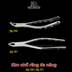 Kìm nhổ răng đa năng hàm trên (150), hàm dưới (151) người lớn và trẻ em SA Medical (thép Đức)