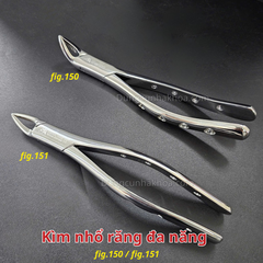 Kìm nhổ răng đa năng hàm trên (150), hàm dưới (151) người lớn và trẻ em SA Medical (thép Đức)