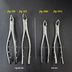 Kìm nhổ răng đa năng hàm trên (150), hàm dưới (151) người lớn và trẻ em SA Medical (thép Đức)
