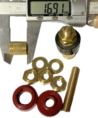 Cọc Đồng M8 NẮP ĐỒNG Đỏ Đen 200A