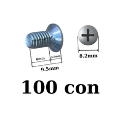 Ốc vít M5 dài 1cm đầu col ren mịn (Túi 100 con=137g)