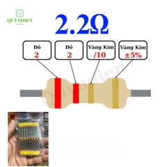 Điện trở Đài Loan 1/4W - 2.2R