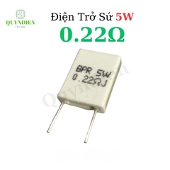 Điện Trở Sứ Đứng 5W - 0.22R
