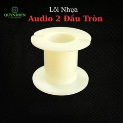 Lõi Khuôn Nhựa Audio 2 Đầu Tròn Màu Trắng Sữa