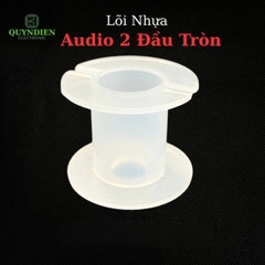 Lõi Khuôn Nhựa Audio 2 Đầu Tròn Màu Trắng Trong