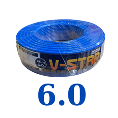 Dây Điện VĨNH THỊNH V-STAR VCm 6.0 đơn mềm ( giá 1mét )