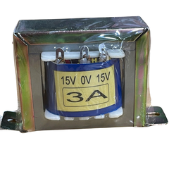 Biến áp đối xứng hạ áp 15v đôi AC vào 220v ra AC 15v-0v-15v - 3A