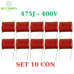 Tụ Kẹo nâu đỏ CBB22 475J-400V