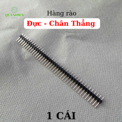 Hàng Rào Đực, Đơn, Chân Thẳng, 40 Chân (Header 2.54 40Pin)