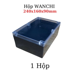 Hộp Nhựa ABS WANCHI 240x160x90mm Màu Đen Nắp Trong