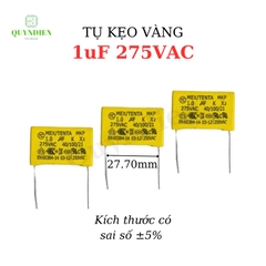 Tụ Kẹo Vàng vuông 1.0uF 275VAC