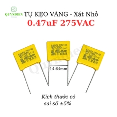 Tụ Kẹo Vàng vuông 0.47uF 275VAC-Xát Nhỏ