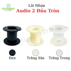 Lõi Nhựa Audio 2 Đầu Tròn Quấn Cuộn Cảm Phân Tần Loa - Màu Đen