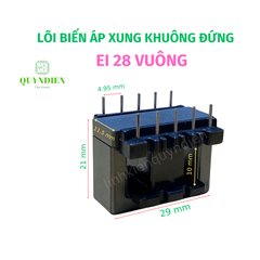 Lõi Biến Áp Xung EI28 Khuôn Đứng 5+5 Chân
