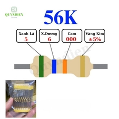 Điện trở Đài Loan 1/4W - 56K
