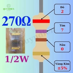 Điện trở Đài Loan 1/2W - 270Ω