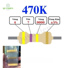 Điện trở Đài Loan 1/4W - 470K