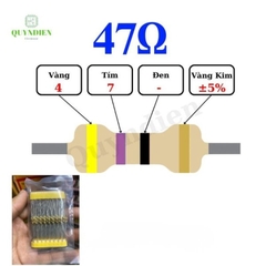 Điện trở Đài Loan 1/4W - 47R