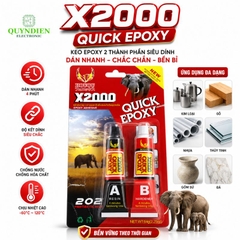 Keo AB Thái Lan X2000 Quick Epoxy - Thùng 24 Vĩ