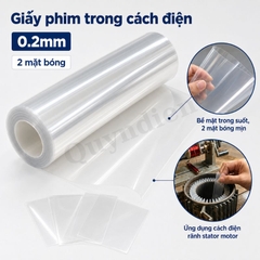 Giấy Cách Điện Phim Trong Dày 0.2mm