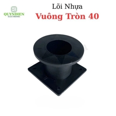 Lõi Khuôn Nhựa Vuông Tròn 40mm Màu Đen