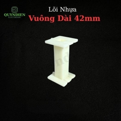 Lõi Khuôn Nhựa Vuông Dài 42mm Màu Trắng Sữa