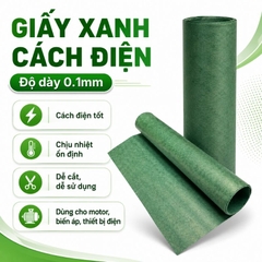 Giấy Xanh Cách Điện 2 Mặt Xù Dày 0.1mm