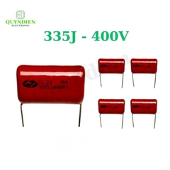 Tụ Kẹo Nâu Đỏ CL21 335J 400V