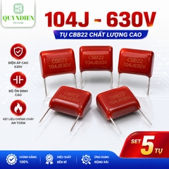 Tụ Kẹo Nâu Đỏ CBB21 104J 630V