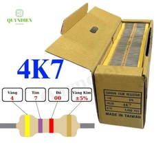 Điện trở Đài Loan 1/4W - 4K7