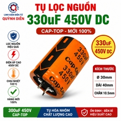 Tụ Hóa Lọc Nguồn 330uf 450VDC CapTop