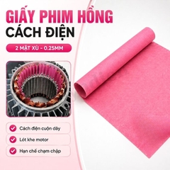 Giấy Phim Cách Điện Hồng Dày 0.25mm