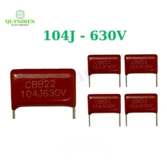 Tụ Kẹo Nâu Đỏ CBB21 104J 630V