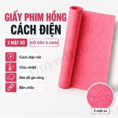 Giấy Phim Cách Điện Hồng Dày 0.2mm