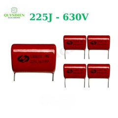 Tụ Kẹo Nâu Đỏ CBB22 225J 630V