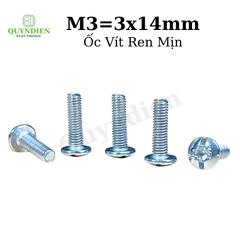 Ốc Vít Tán M3x14mm - Túi 100 Con