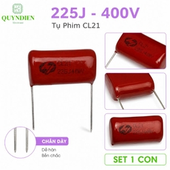 Tụ Kẹo Nâu Đỏ CL21 225J 400V