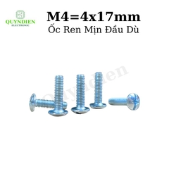 Ốc Vít Đầu Dù Ren Mịn M4x17mm