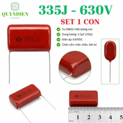 Tụ kẹo Nâu đỏ CBB22 335J 630V