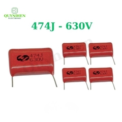 Tụ Kẹo Nâu Đỏ CBB22 474J 630V