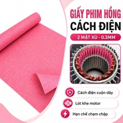 Giấy Cách Điện Hồng Khổ 40x100cm Dày 0.3mm