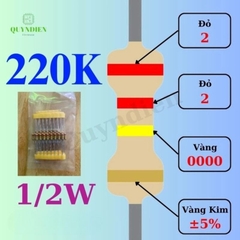 Điện trở Đài Loan 1/2W - 220K