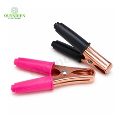 Kẹp Bình Ắc Quy 75A Mạ Đồng Đỏ Đen