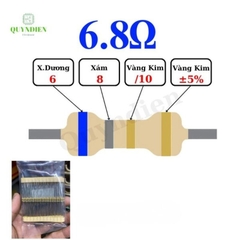 Điện trở Đài Loan 1/4W - 6.8R